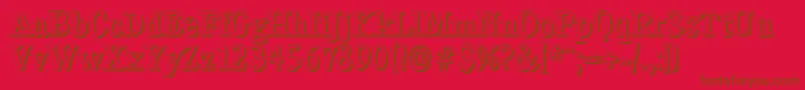 Police CalgaryshadowRegular – polices brunes sur fond rouge