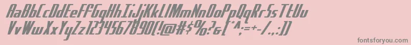 Hydrosquadexpand Font – Gray Fonts on Pink Background