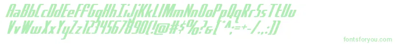 Hydrosquadexpand Font – Green Fonts on White Background