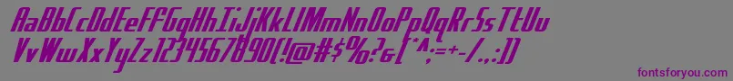 Hydrosquadexpand Font – Purple Fonts on Gray Background