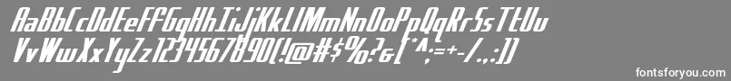 Hydrosquadexpand Font – White Fonts on Gray Background