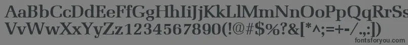 フォントMarseilleBold – 黒い文字の灰色の背景
