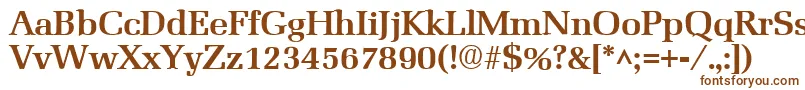 MarseilleBold-fontti – ruskeat fontit valkoisella taustalla