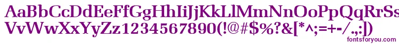 MarseilleBold Font – Purple Fonts on White Background