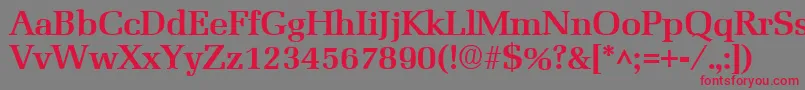MarseilleBold Font – Red Fonts on Gray Background