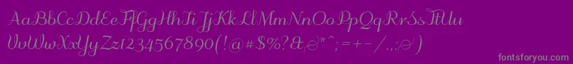 Odstemplik Font – Gray Fonts on Purple Background