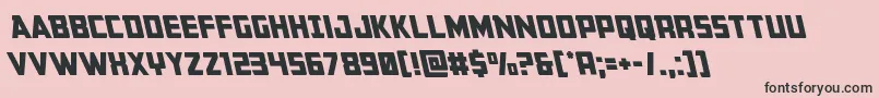 Buchananleft Font – Black Fonts on Pink Background