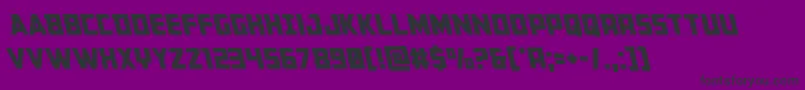 Buchananleft Font – Black Fonts on Purple Background