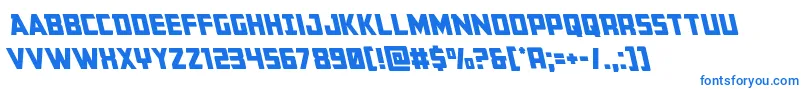 Buchananleft Font – Blue Fonts on White Background