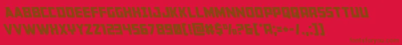 Buchananleft Font – Brown Fonts on Red Background