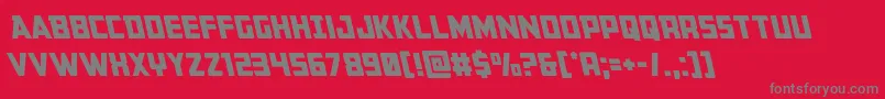 Buchananleft Font – Gray Fonts on Red Background
