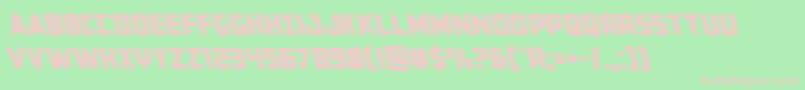 Buchananleft Font – Pink Fonts on Green Background