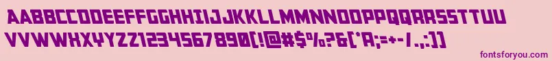 Buchananleft Font – Purple Fonts on Pink Background