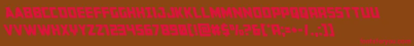 Buchananleft Font – Red Fonts on Brown Background