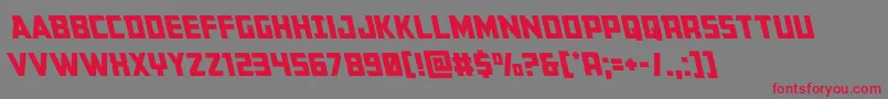 Buchananleft Font – Red Fonts on Gray Background