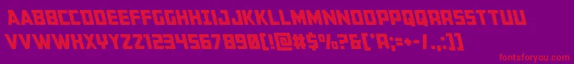 Buchananleft Font – Red Fonts on Purple Background