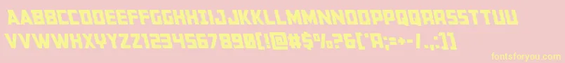 Buchananleft Font – Yellow Fonts on Pink Background