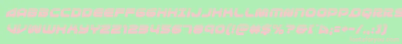 1stenterpriseshalfital Font – Pink Fonts on Green Background