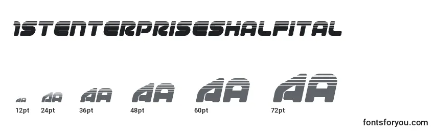 1stenterpriseshalfital Font Sizes