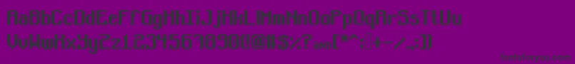 Bugsmirc05 Font – Black Fonts on Purple Background