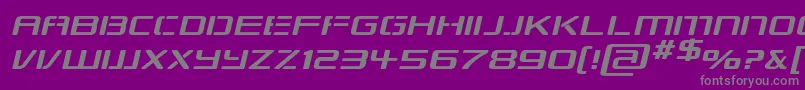 フォントRepkexpi – 紫の背景に灰色の文字