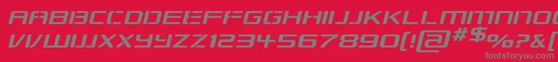 Repkexpi Font – Gray Fonts on Red Background