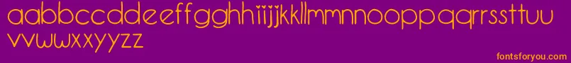 EllieMaeDemoDemo Font – Orange Fonts on Purple Background