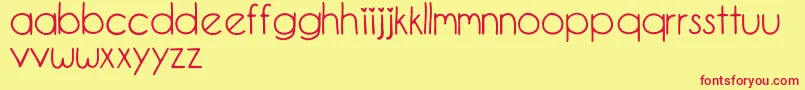 EllieMaeDemoDemo Font – Red Fonts on Yellow Background