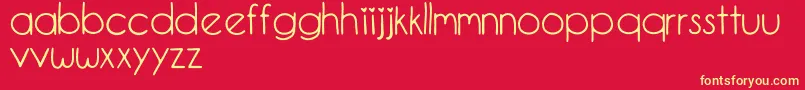 EllieMaeDemoDemo Font – Yellow Fonts on Red Background