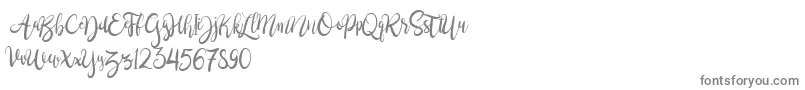 BrushgyoPersonalUse-Schriftart – Graue Schriften