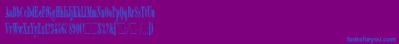 fuente BordeauxDisplayLetPlain.1.0 – Fuentes Azules Sobre Fondo Morado