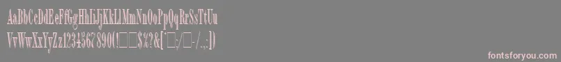 fuente BordeauxDisplayLetPlain.1.0 – Fuentes Rosadas Sobre Fondo Gris