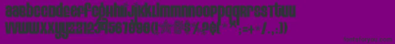 Eight-Schriftart – Schwarze Schriften auf violettem Hintergrund