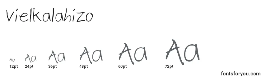 Vielkalahizo Font Sizes