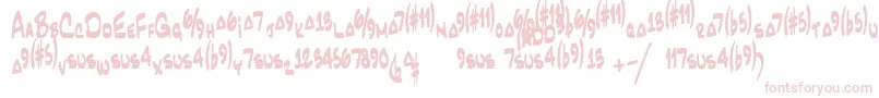 JazzcordRegular-Schriftart – Rosa Schriften