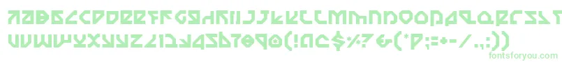 Nostromo Font – Green Fonts on White Background