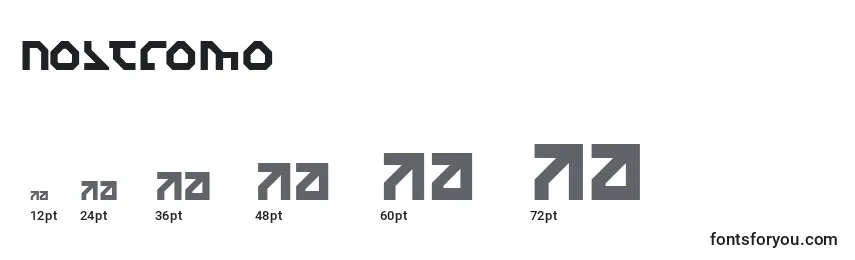 Nostromo Font Sizes