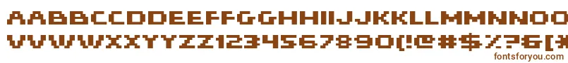 Hiskyf16 Font – Brown Fonts on White Background