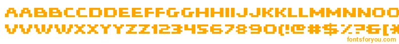 Hiskyf16 Font – Orange Fonts on White Background