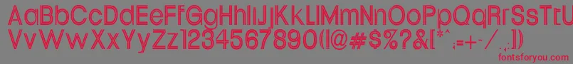 Шрифт UptightTh – красные шрифты на сером фоне