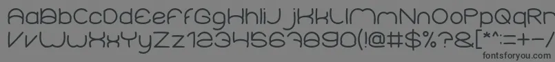 Elementary Font – Black Fonts on Gray Background