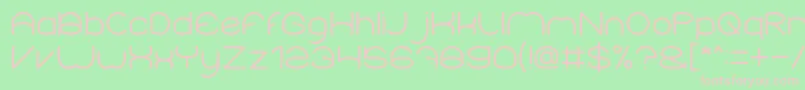 Elementary Font – Pink Fonts on Green Background