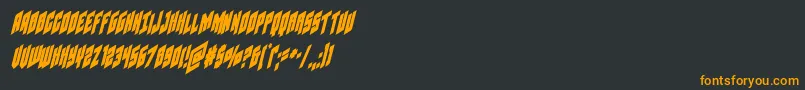 Шрифт Galaxyforcecondital – оранжевые шрифты на чёрном фоне