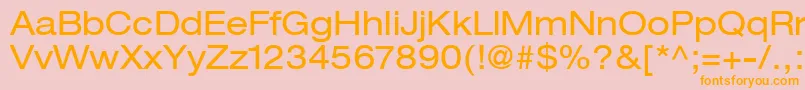 ContextRepriseExpandedSsiExpanded Font – Orange Fonts on Pink Background