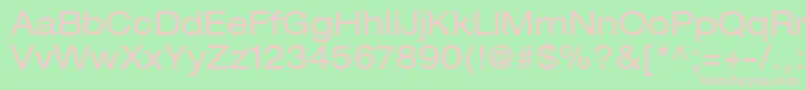 ContextRepriseExpandedSsiExpanded Font – Pink Fonts on Green Background