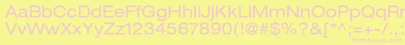 ContextRepriseExpandedSsiExpanded Font – Pink Fonts on Yellow Background