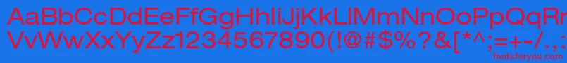 ContextRepriseExpandedSsiExpanded Font – Red Fonts on Blue Background