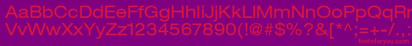 ContextRepriseExpandedSsiExpanded Font – Red Fonts on Purple Background