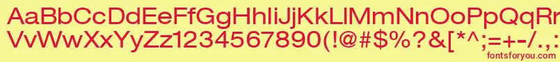 ContextRepriseExpandedSsiExpanded Font – Red Fonts on Yellow Background