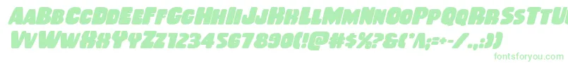 Шрифт Rubberboyboldital – зелёные шрифты на белом фоне